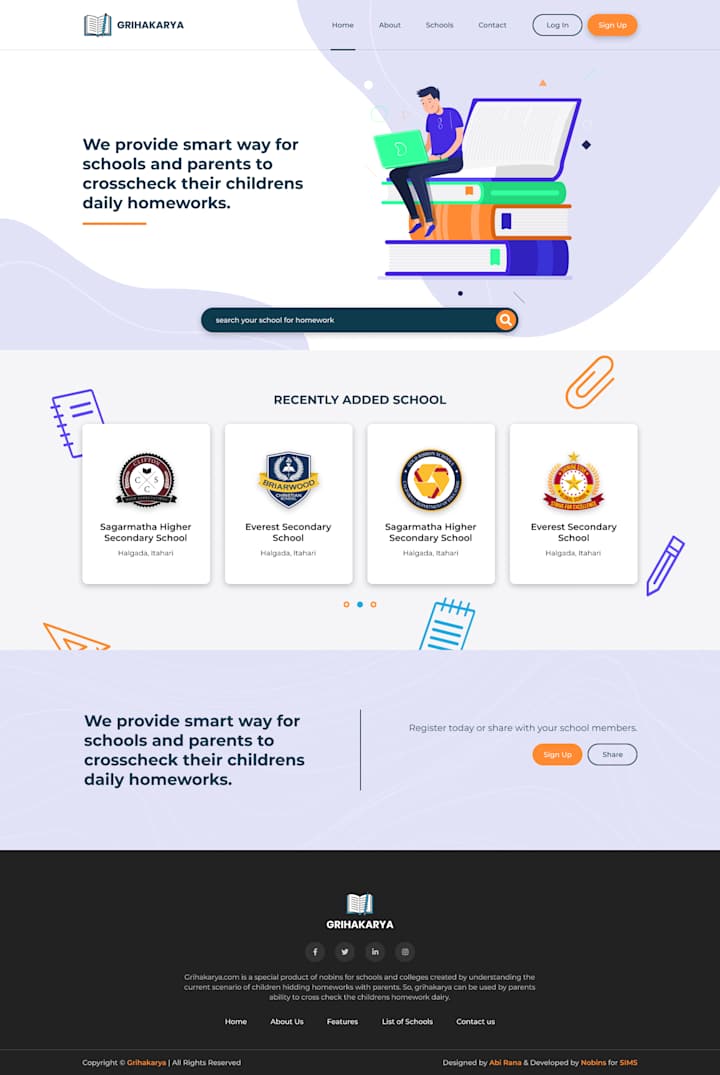 Cover image for Grihakarya - Website Design and UI/UX Development