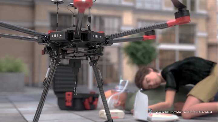 Cover image for 3D Animation of Healthcare Innovation, Ambulance Drone