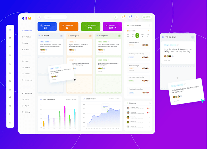 Cover image for Job Tracking Web App Dashboard UI/UX Design