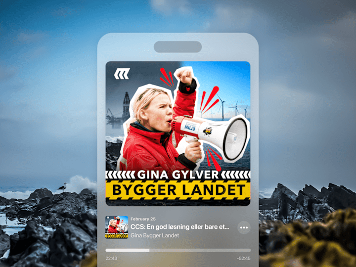 Cover image for Podcast Branding for Gina Bygger Landet