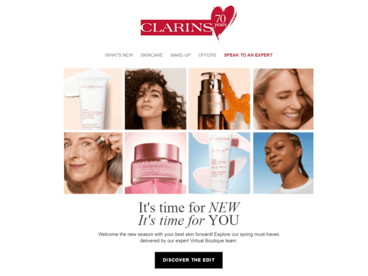 Cover image for Clarins | Email marketing content planning and design