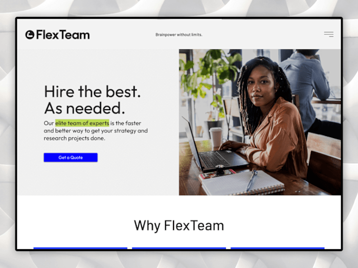 Cover image for Flexteam website