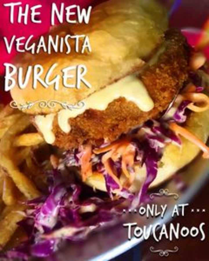 Cover image for Vegans asked, we delivered! The new ‘Veganista’ Burger. Made of…