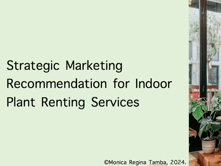 Cover image for Indoor Plant Renting Marketing Strategy