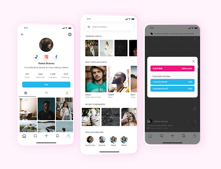 Cover image for UI/UX Case Study: Josh - Social Media Video App