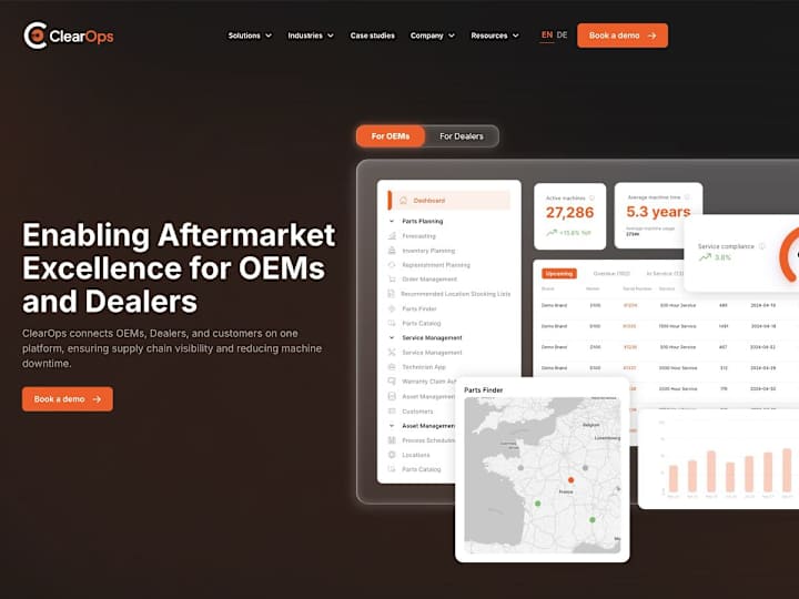 Cover image for ClearOps - Aftermarket CRM for OEMs and Dealers