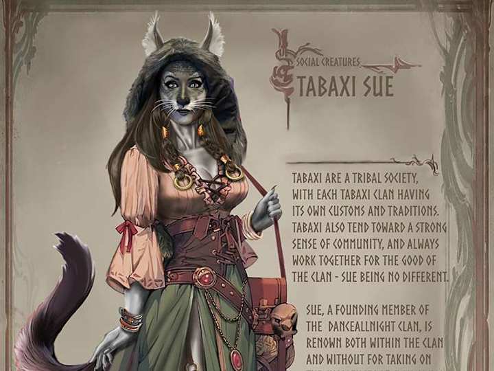 Cover image for Character Concept Art - Tabaxi character