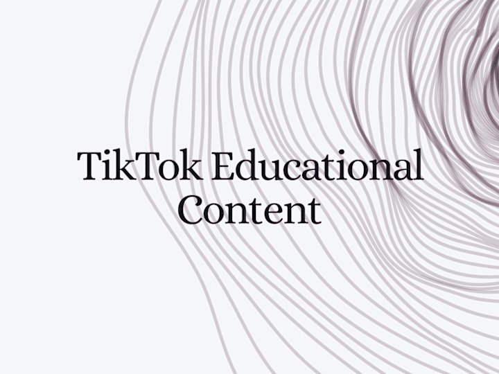 Cover image for Educational Content Creation | Personal TikTok Account