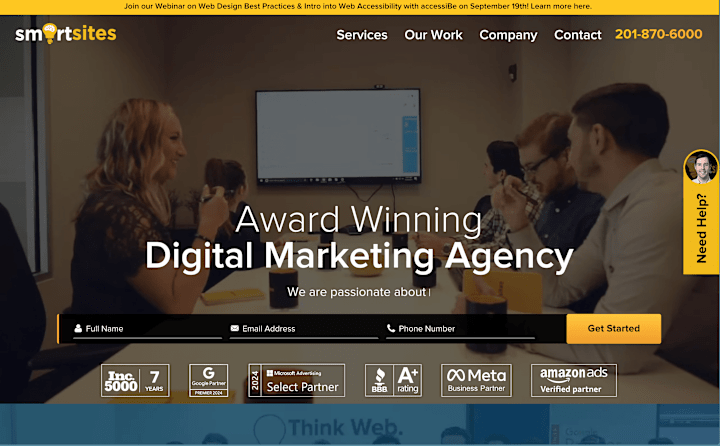 Cover image for SmartSites - Award Winning
Digital Marketing Agency