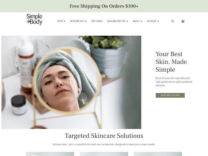 Cover image for Shopify Website | Replo | Beauty Website