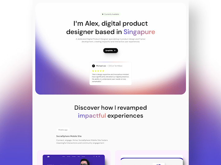 Cover image for Framer Landing Page