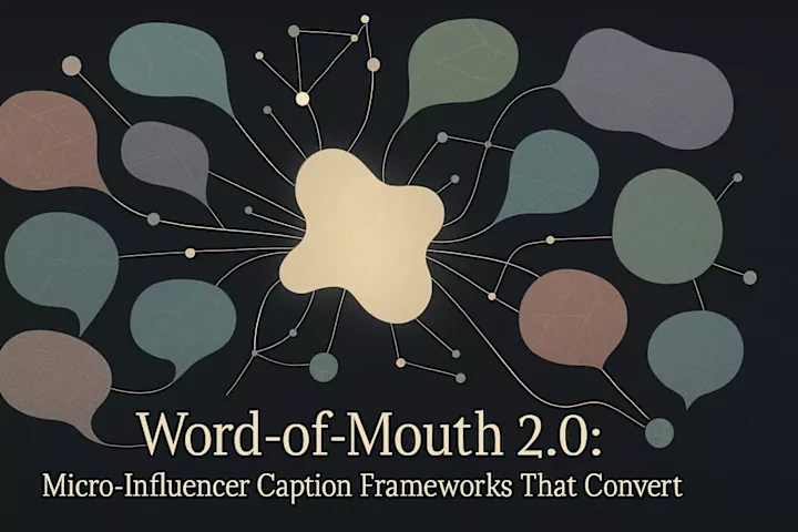 Cover image for Word-of-Mouth 2.0: Micro-Influencer Caption Frameworks That Convert