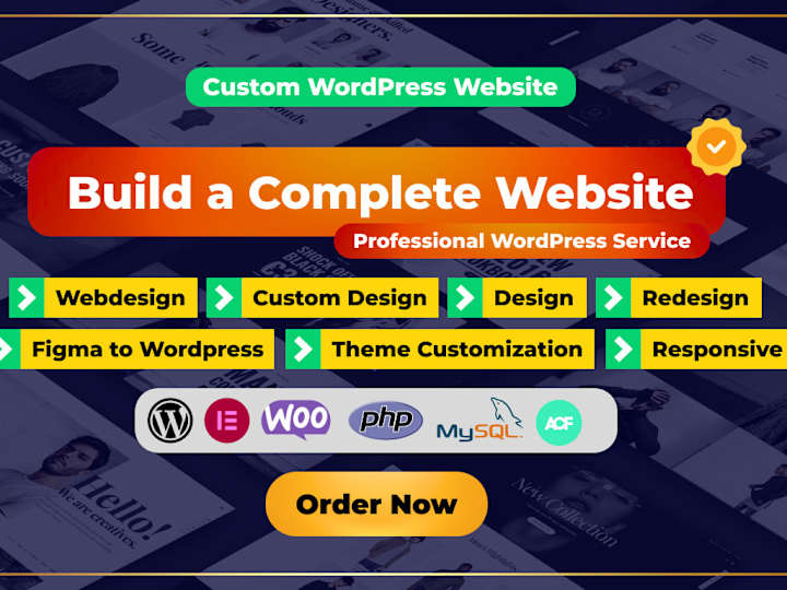 Cover image for Design and Develop Complete Custom WordPress Website