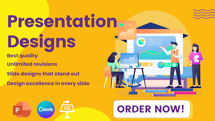 Cover image for I will do powerpoint slides redesign canva presentation keynote…