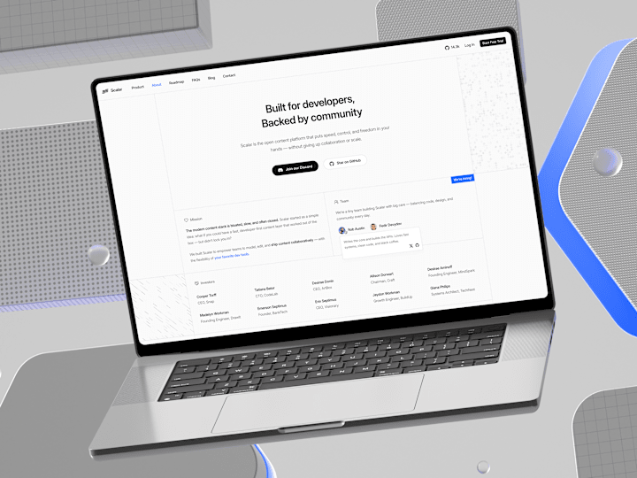 Cover image for Scalar - SaaS Website Template Design