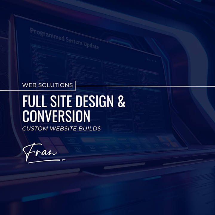 Cover image for Full Site Design & Conversion | Custom Website Builds