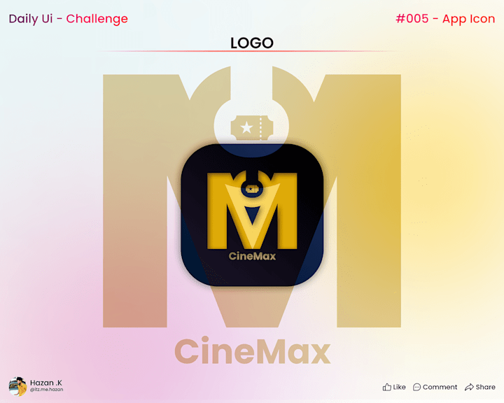 Cover image for Custom Logo Design For  "CINEMAX" Ticket Booking Website