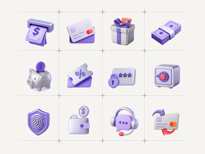 Cover image for 3D ICONS FINTECH