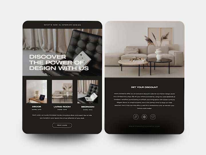 Cover image for Interior Design Email Campaign for Seasonal Collection