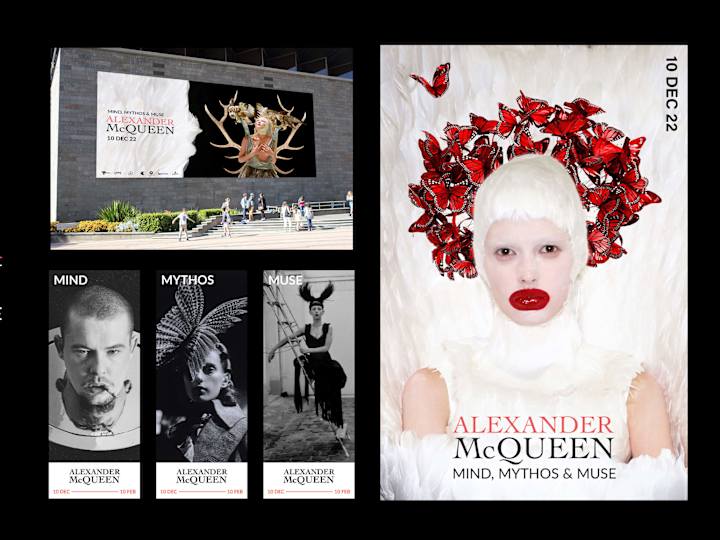 Cover image for McQueen Exhibition Branding