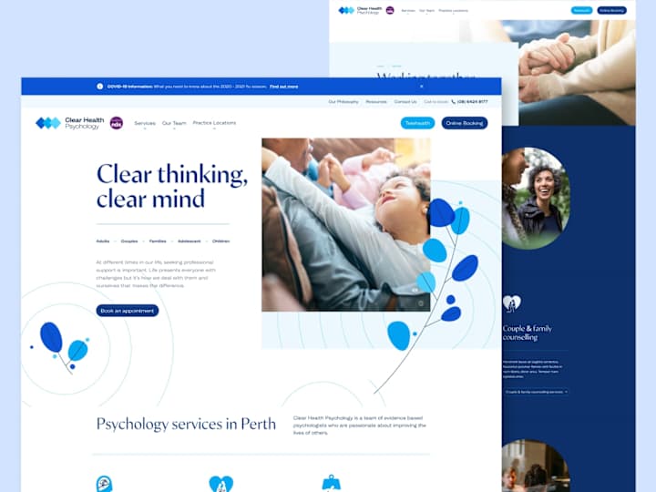 Cover image for Clear Health Website Redesign