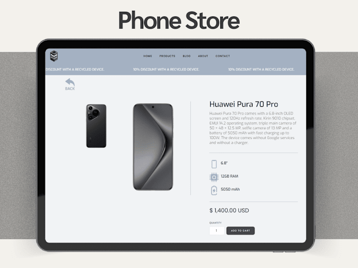 Cover image for PhoneStore E-commerce Website 