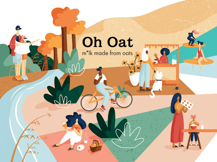 Cover image for Oh Oat Illustrative Packaging | tayladebeer.com