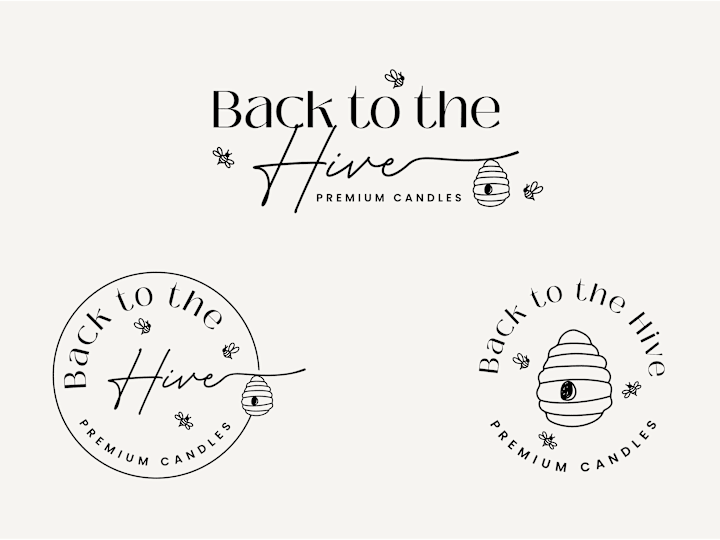 Cover image for Hand drawn logo design for brand "Back to Hive"