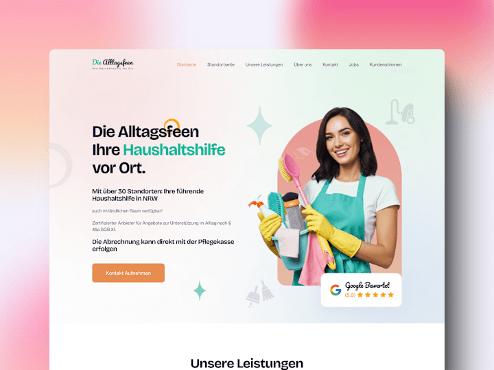 Cover image for „Die Alltagsfeen“ Webdesign & Development