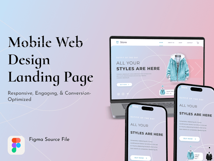 Cover image for Modern, High-Converting Website Landing Page Designs in Figma