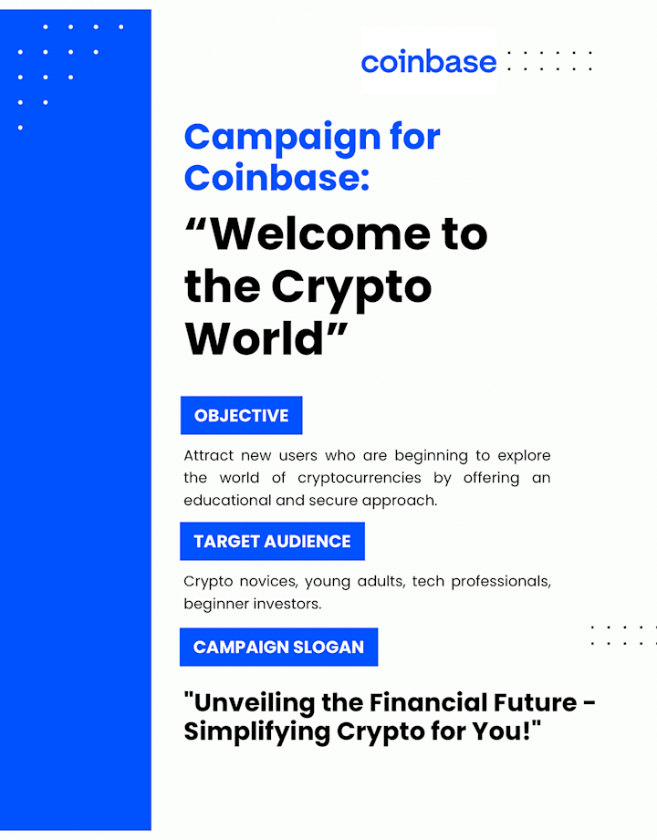 Cover image for Campaign for Coinbase: "Welcome to the Crypto World" :: Behance