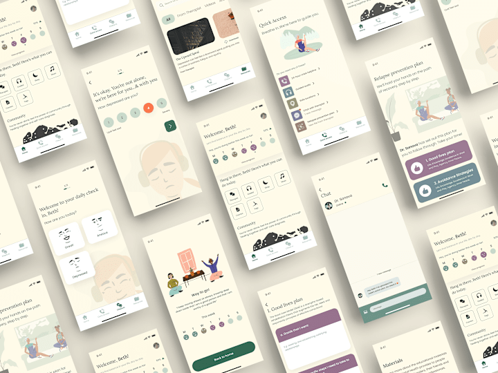 Cover image for Therapy App - UI Design