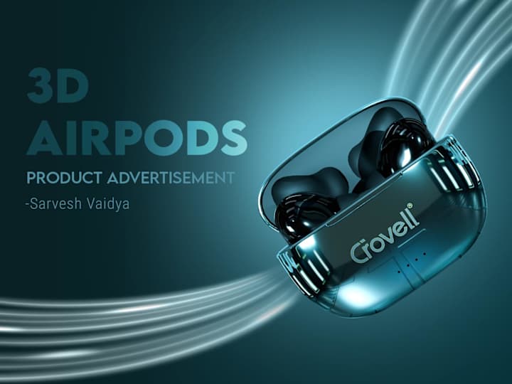 Cover image for 3D Airpods Product Ad