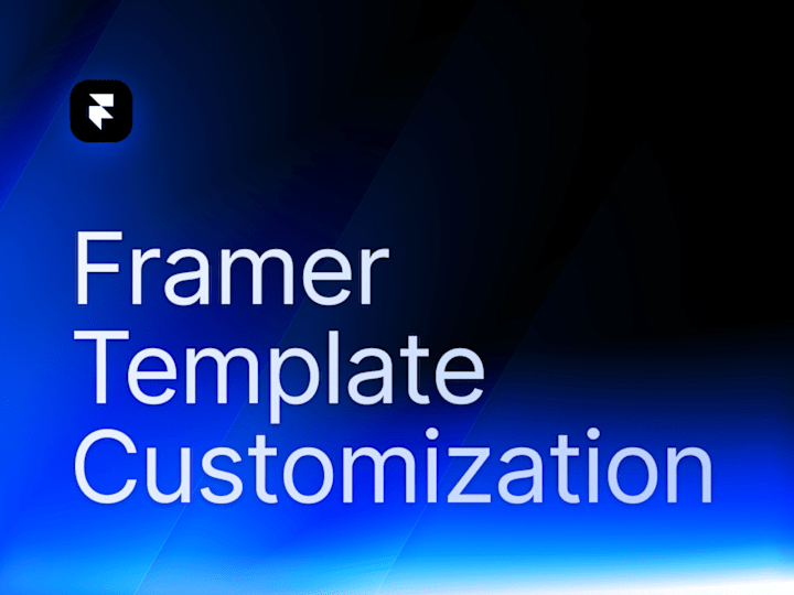 Cover image for Framer Template Customization