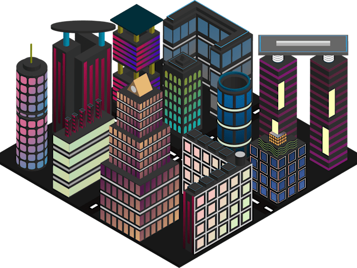 Cover image for 3D Buildings Illustration