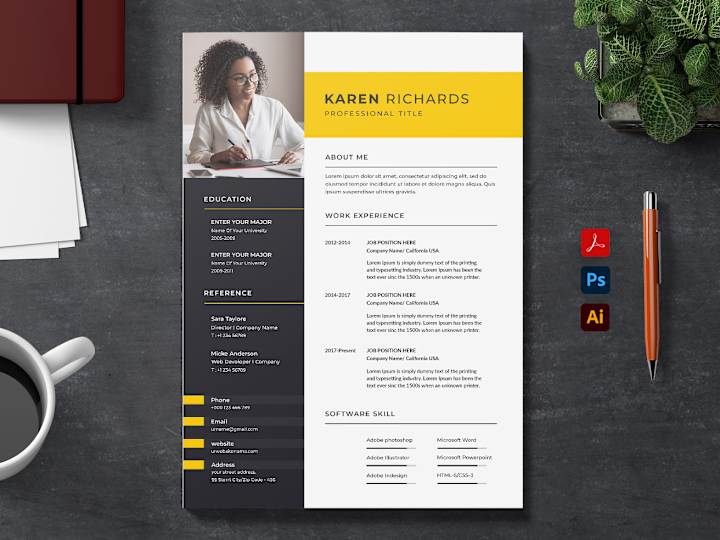 Cover image for Professional & Modern CV or Resume Design 100% ATS Friendly