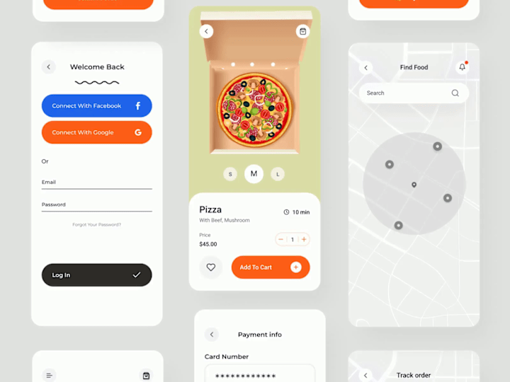 Cover image for Food Delivery - Mobile App Animation