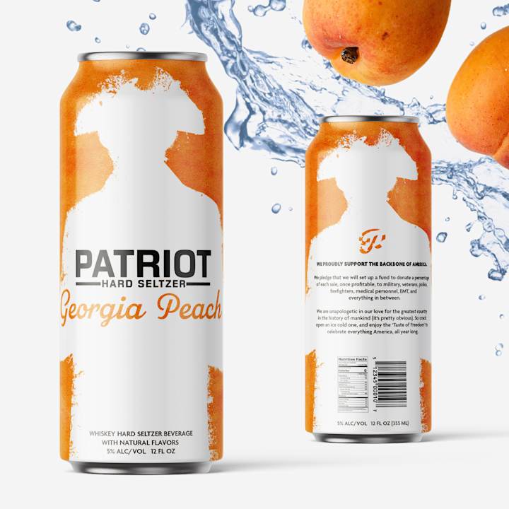 Cover image for Patriot Hard Seltzer Label Design