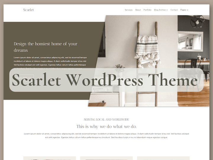 Cover image for Scarlet WordPress Theme