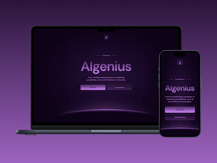 Cover image for Algenius — AI Solutions Website