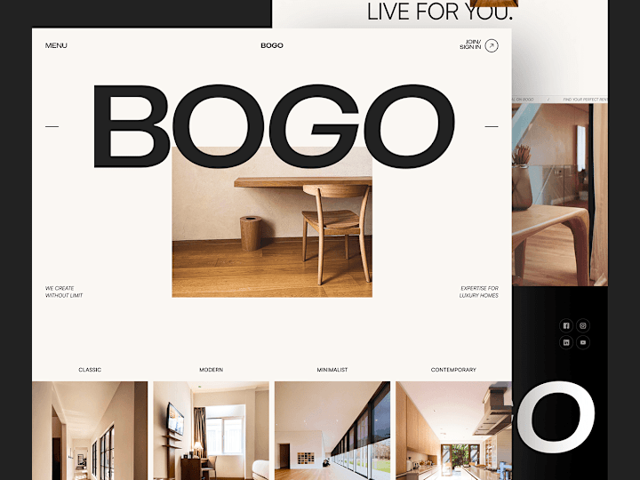 Cover image for Bogo - Real Estate Landing Page