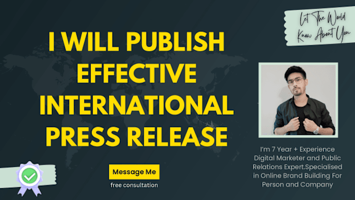 Cover image for I will publish effective international press release