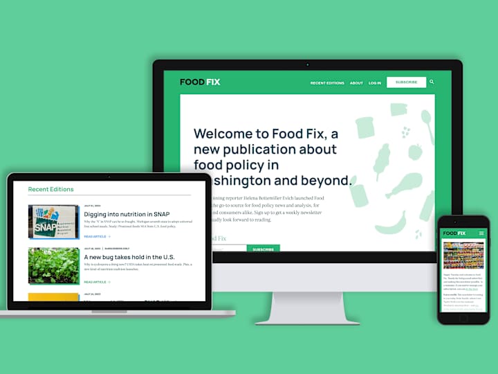 Cover image for Web/Brand Design for a Food Publication Site