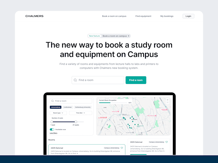 Cover image for Chalmers · University Room Booking Platform · UX/UI & Product