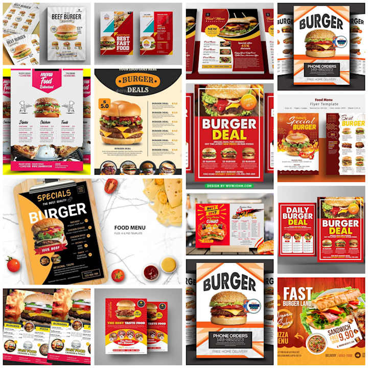 Cover image for The Creative Process Behind Burger Menu and Flyer Design

