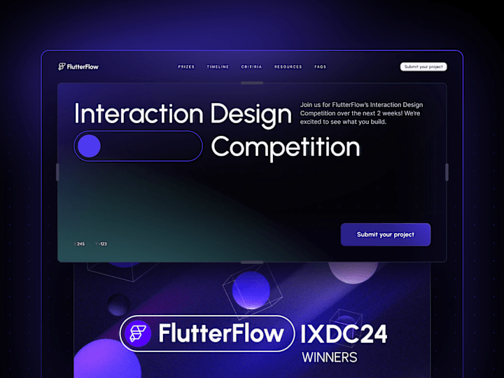 Cover image for FlutterFlow IXDC 2024 · Web Design + Webflow