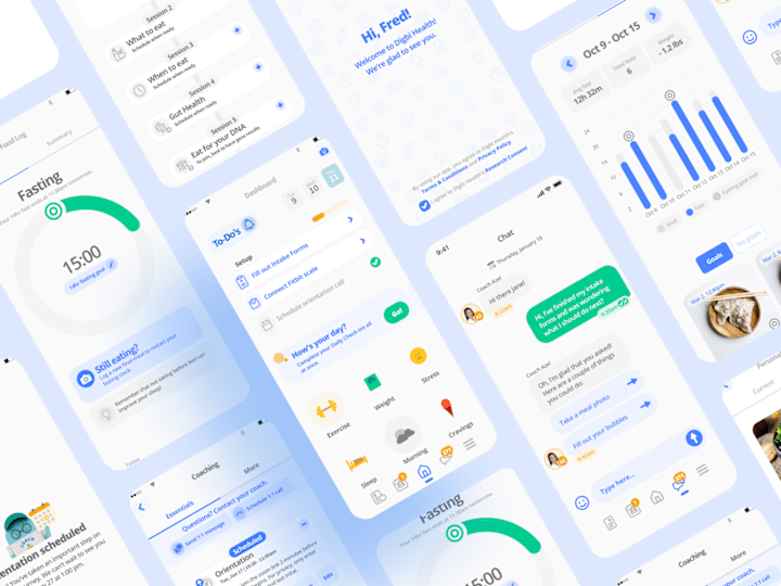 Cover image for Weight Management Health App Ui