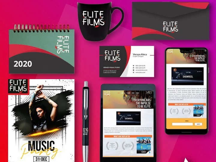 Cover image for Elite Films Brand Identity 