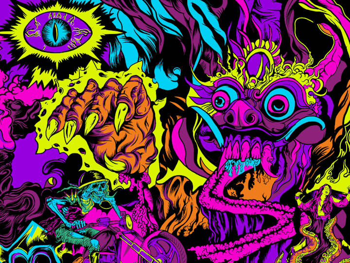 Cover image for Neo-Psychedelic Art Merchandise: Gong XI VOL 1 & VOL 2
