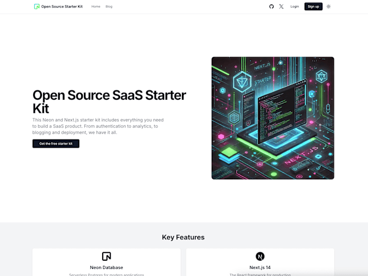 Cover image for Open Source Starter Kit Built Using Next.js and Neon.tech